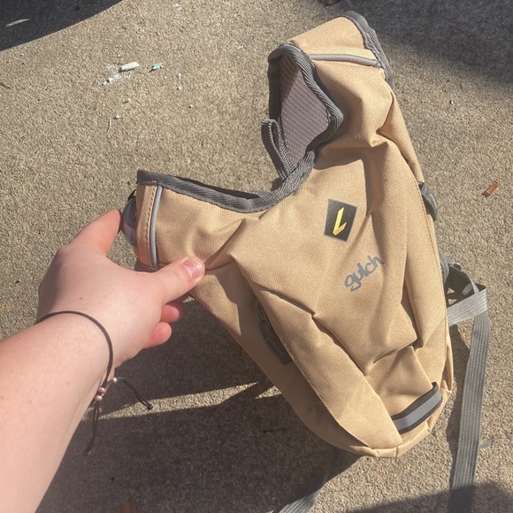 Tan and gray Gulch hiking backpack never been used. Smoke free home. - Picture 4 of 4